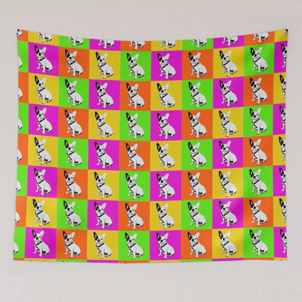 Item preview, pop art square dogs white designed and sold by autrouvetout.