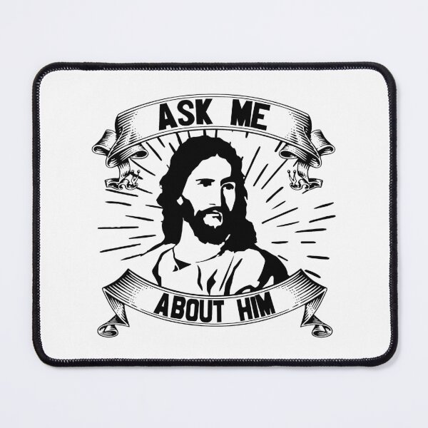Item preview, Jesus Ask Me About Him designed and sold by verdecuddly.