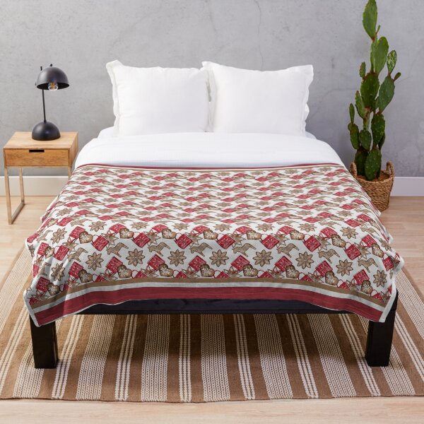 Item preview, Christmas pattern for Bedding Quilt Blankets and Home Decor designed and sold by Festive Bug.