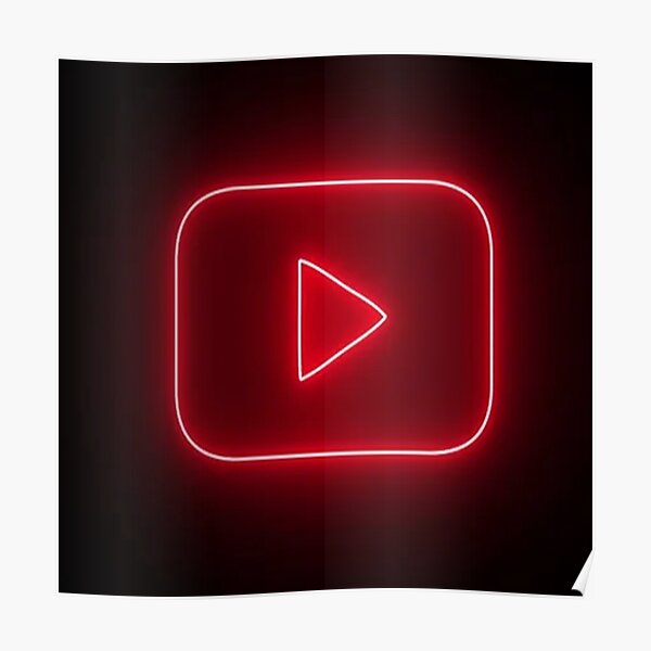"Youtube Design" Poster for Sale by DokkieAndLobo Redbubble