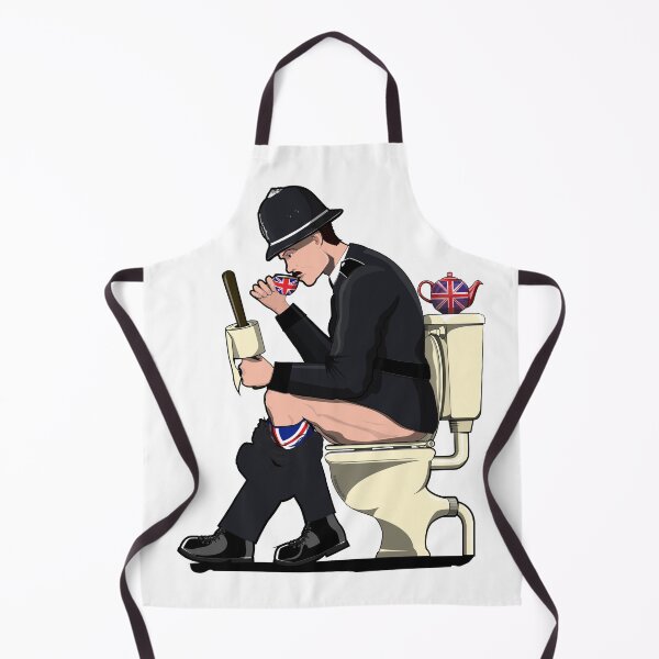 Item preview, British Policeman on the Toilet designed and sold by Wyattdesign.