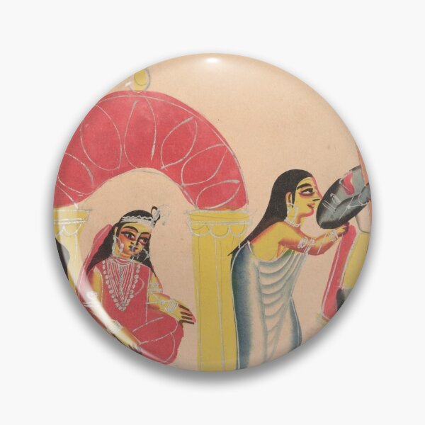 Item preview, Krishna Ferrying Radha Across the Yamuna River designed and sold by HinduArtGallery.
