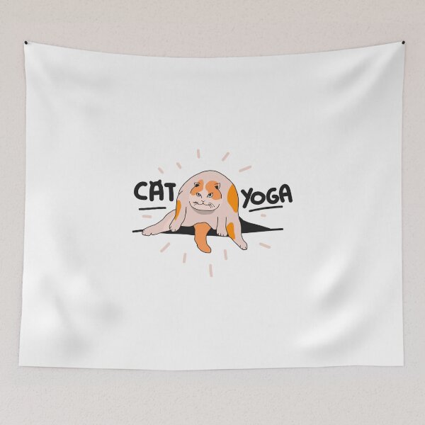 Item preview, cat yoga cat yoga life challenge funny cats designed and sold by Tropical Blood.