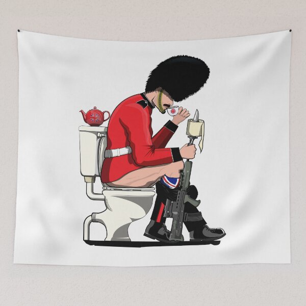 Item preview, British Soldier on the Toilet designed and sold by Wyattdesign.