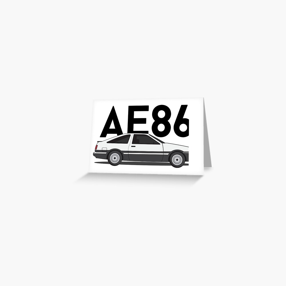 Toyota Corolla Ae86 Minimalist Vector Greeting Card For Sale By Rskavpst Redbubble