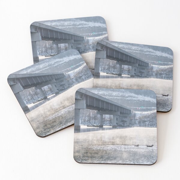 Item preview, Lake Taneycomo Foggy Winter Fishing designed and sold by mljdwhite.