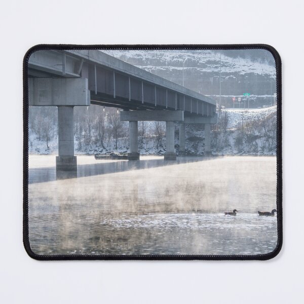 Item preview, Lake Taneycomo Foggy Winter Fishing designed and sold by mljdwhite.