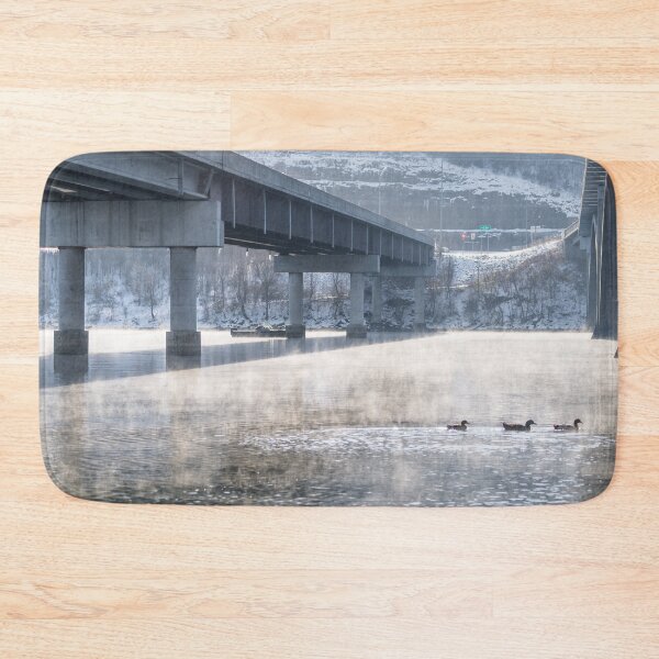 Item preview, Lake Taneycomo Foggy Winter Fishing designed and sold by mljdwhite.