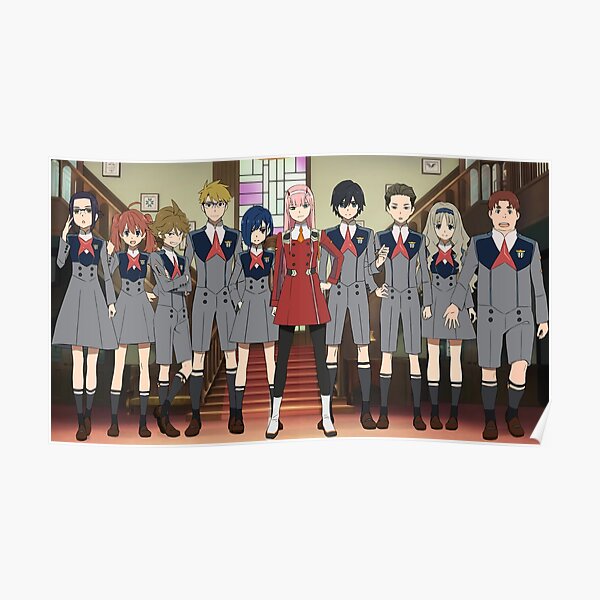 Darling In The Franxx Squad 13 Poster For Sale By Cookiestyle Redbubble 6749