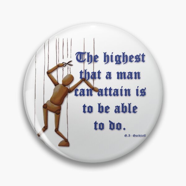 Item preview, Gurdjieff on actual self and doing designed and sold by WanderingGraha.