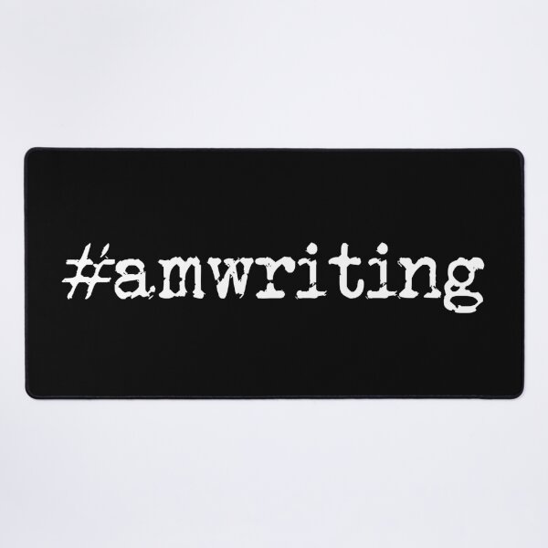 Item preview, #amwriting in White designed and sold by TeaRoseWriter.