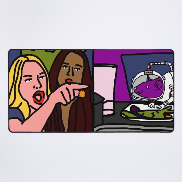 Item preview, Woman Yelling at Cat Memes with Space Rat designed and sold by ellenhenry.