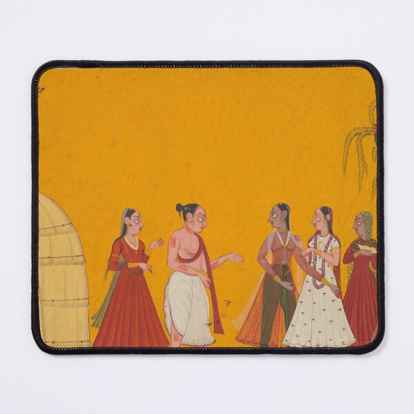 Item preview, Rama and Sita Being Taken to the Priest to Fix the Wedding Date designed and sold by HinduArtGallery.