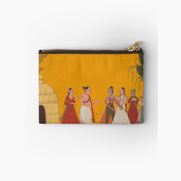 Item preview, Rama and Sita Being Taken to the Priest to Fix the Wedding Date designed and sold by HinduArtGallery.