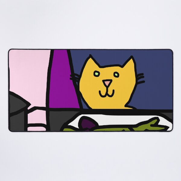 Item preview, Cat at a table designed and sold by ellenhenry.