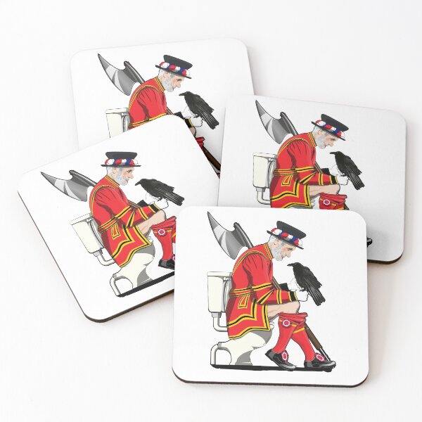 Item preview, British Beefeater from the Tower of London on the Toilet designed and sold by Wyattdesign.