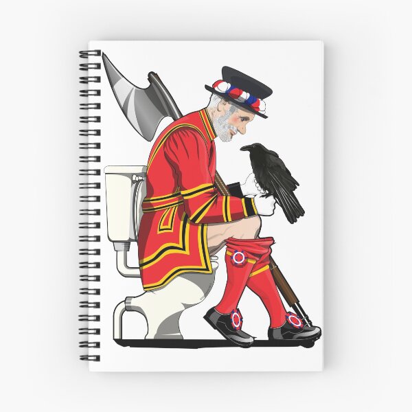 Item preview, British Beefeater from the Tower of London on the Toilet designed and sold by Wyattdesign.