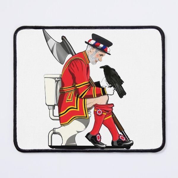 Item preview, British Beefeater from the Tower of London on the Toilet designed and sold by Wyattdesign.