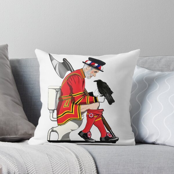 Item preview, British Beefeater from the Tower of London on the Toilet designed and sold by Wyattdesign.