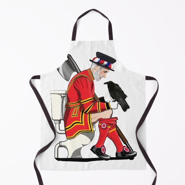 Item preview, British Beefeater from the Tower of London on the Toilet designed and sold by Wyattdesign.
