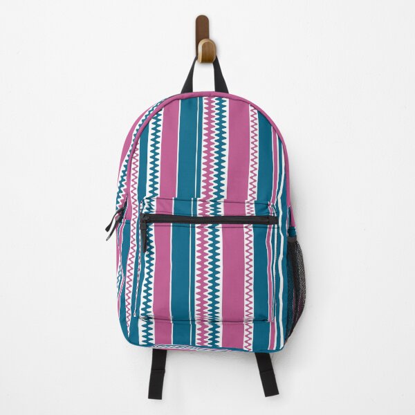 Item preview, Stripes and Zigzag - Blue, Pink, White - Winter 2021 collection designed and sold by DiemConcept.