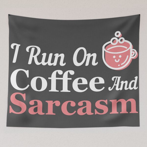 Item preview, Coffee and Sarcasm small designed and sold by NawalMagdy.