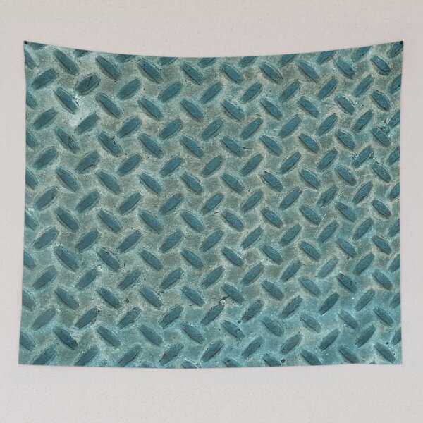 Item preview, sidewalk grate texture teal designed and sold by DKVanOss.