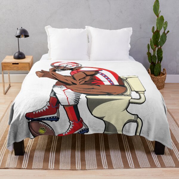 Item preview, American Football Player on the Toilet designed and sold by Wyattdesign.