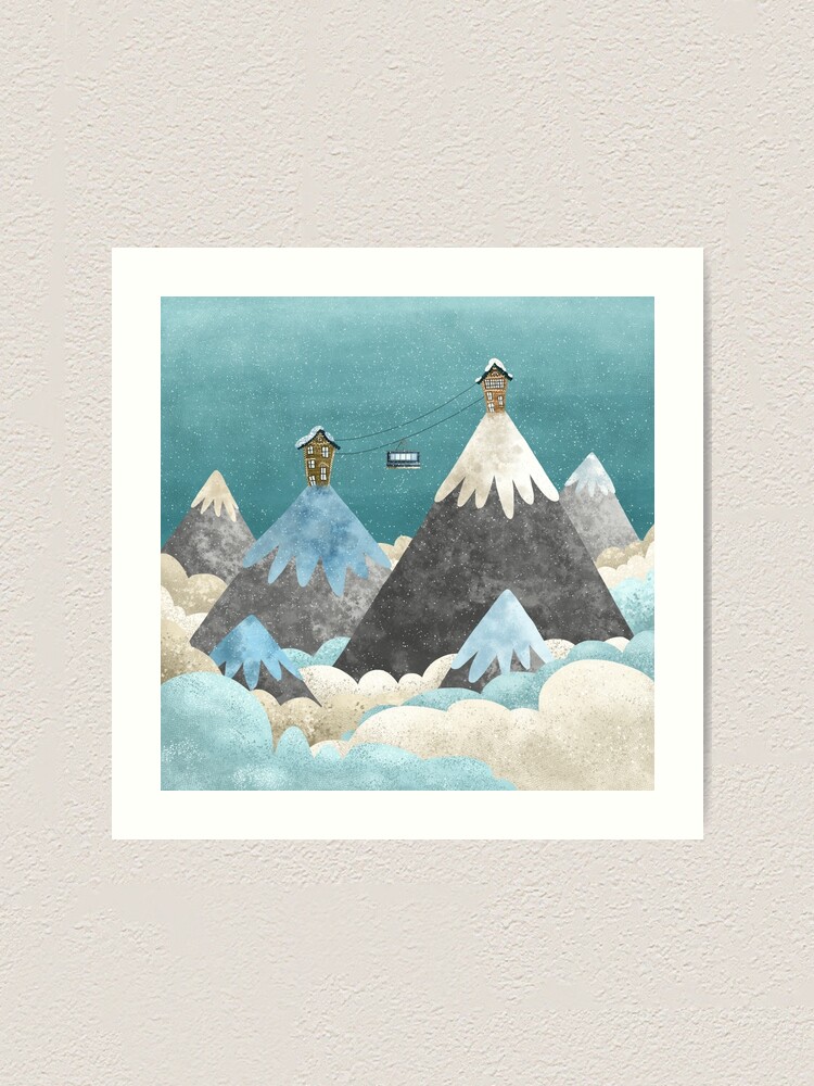Alternate view of Winter Gondola Art Print