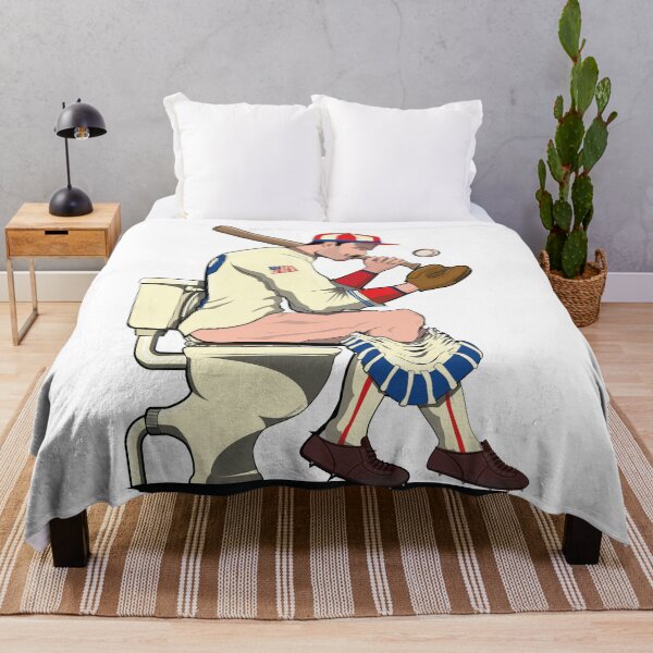 Item preview, American Baseball Player on the Toilet designed and sold by Wyattdesign.