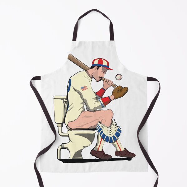 Item preview, American Baseball Player on the Toilet designed and sold by Wyattdesign.
