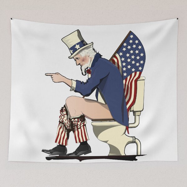 Item preview, Uncle Sam on the Toilet designed and sold by Wyattdesign.