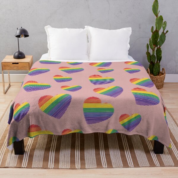 Item preview, Rainbow Heart LGBTQ Cute Pattern designed and sold by Koala Designs.