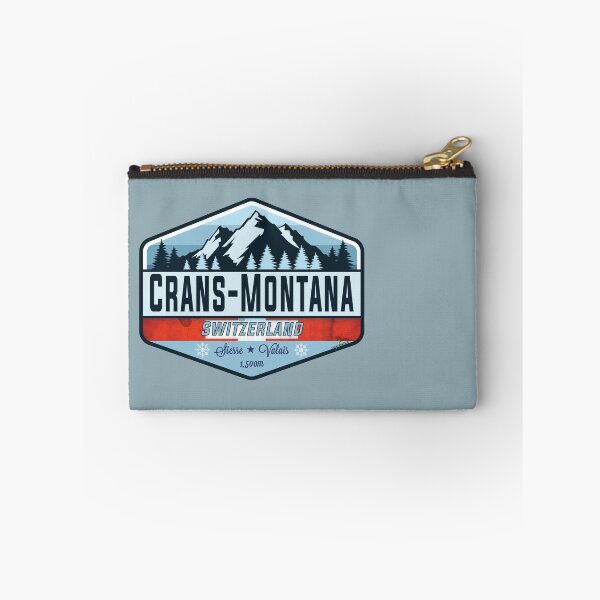 Item preview, Crans-Montana Ski Switzerland Skiing Alps Sticker T-Shirt 01 designed and sold by OuterShellUK.