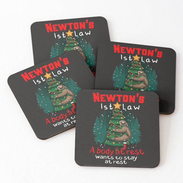 Item preview, Christmas Newton's First Law Funny Physics Joke designed and sold by MrEddie10.