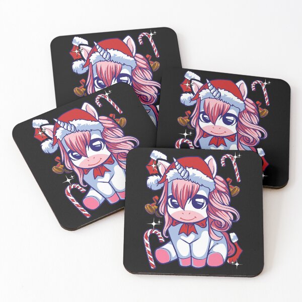 Item preview, Unicorn Christmas Kawaii Pastel Anime designed and sold by SqualeForce.