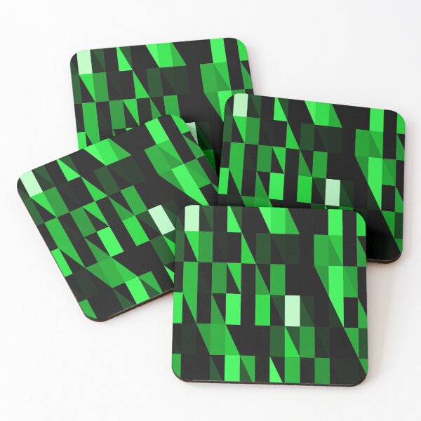 Item preview, Lime Green Matrix Glitch Art Geometric Abstract designed and sold by Tiffany Munro.
