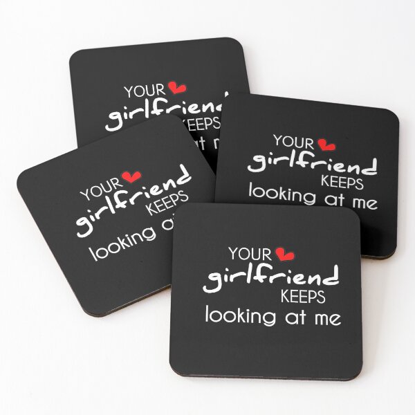 Item preview, Your girlfriend keeps looking at me shirt designed and sold by Ayoublab.