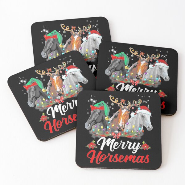 Item preview, Merry Horsemas Elf Santa Reindeer Horse Lover Christmas designed and sold by Kelly993.