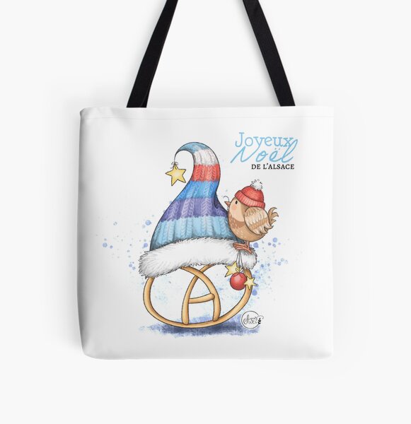 Joyeux Noel from Alsace All Over Print Tote Bag