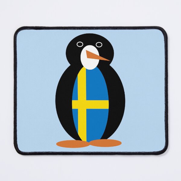 Item preview, Swedish Flag Penguin designed and sold by AuntieShoe.