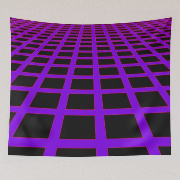 Item preview, pink purple glow grid designed and sold by frauenbrauen.