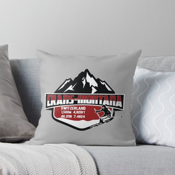Item preview, Crans-Montana Ski Switzerland Skiing Alps Sticker T-Shirt 02 designed and sold by OuterShellUK.
