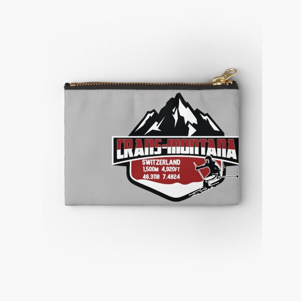 Item preview, Crans-Montana Ski Switzerland Skiing Alps Sticker T-Shirt 02 designed and sold by OuterShellUK.