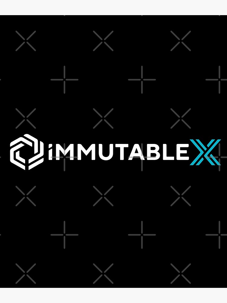 "Immutable X cryptocurrency Immutable X IMX" Poster by DesignSOL