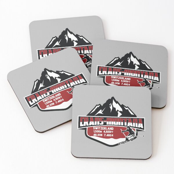 Item preview, Crans-Montana Ski Switzerland Skiing Alps Sticker T-Shirt 02 designed and sold by OuterShellUK.