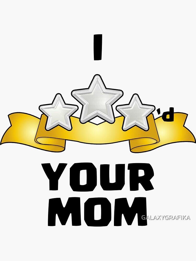 I Three Starred Your Mom - Silver | Sticker