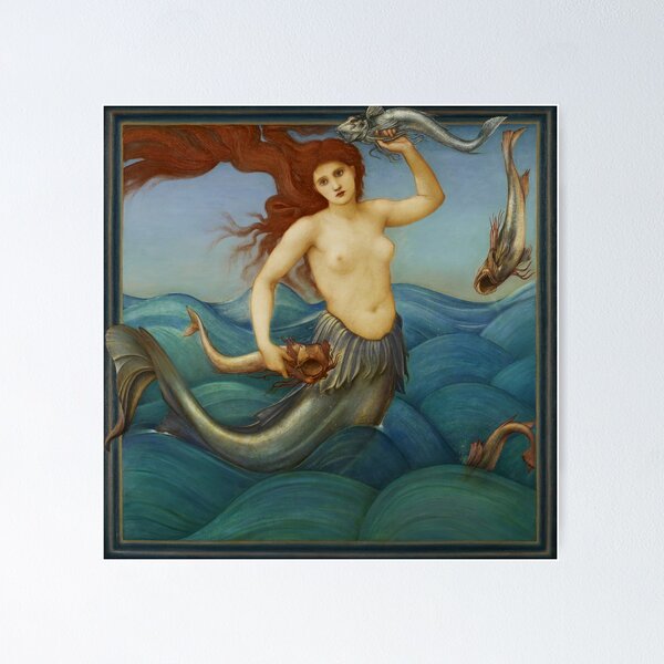 Item preview, "Sea nymph" - Sir Edward Coley Burne Jones designed and sold by superbling.