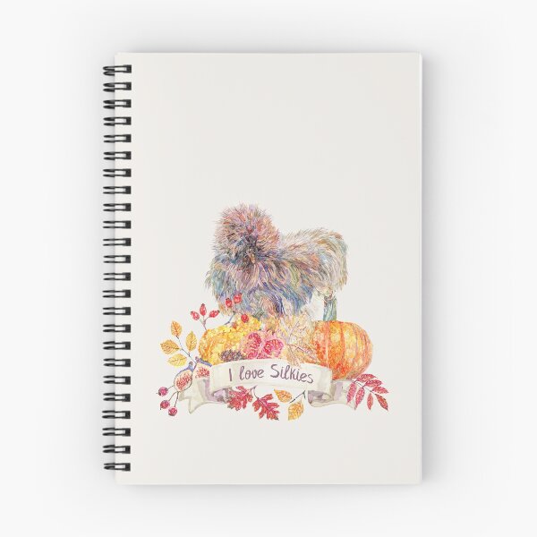 Item preview, I love Silkie Chickens with Fall Harvest Wreath designed and sold by becca-boyce.