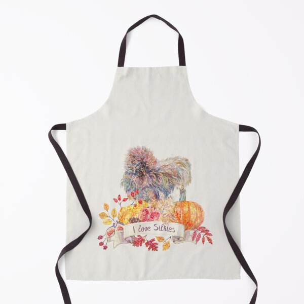Item preview, I love Silkie Chickens with Fall Harvest Wreath designed and sold by becca-boyce.